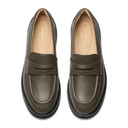 Clarks - Splend Edge Dark Olive Lea