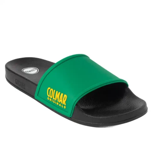 Colmar - Slipper Plain Black-Ochre-Green 901 Tg