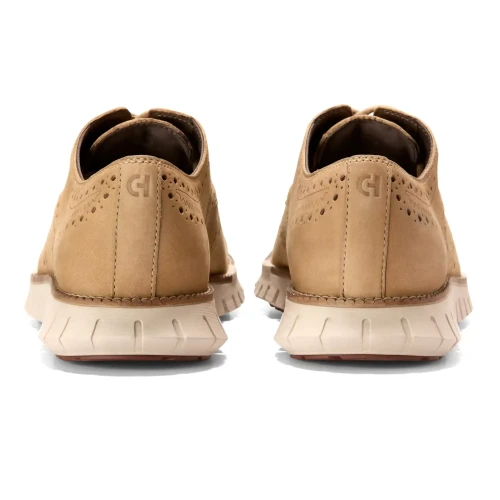 Cole Haan - Zerogrand Remastered Wingtip Oxford Orzo Nubuck   Dk Cuoio   Lt Sesame