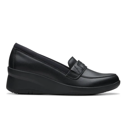 Clarks - Suttyn Penny Black Leather