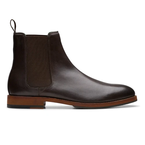 Clarks - Craftjames Top Dark Brown Lea