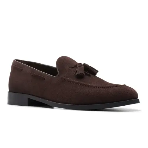Clarks - Craftarlo Trim Dark Brown Sued