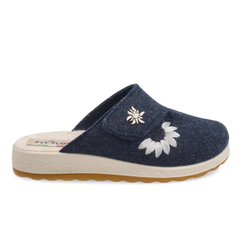 Fly Flot - Cloth Woman Slipper Blue