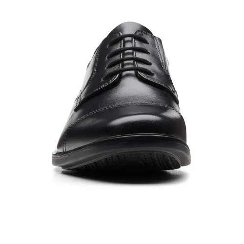 Clarks - Howard Cap Black Leather