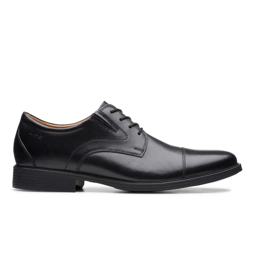 Clarks - Whiddon Cap Black Leather
