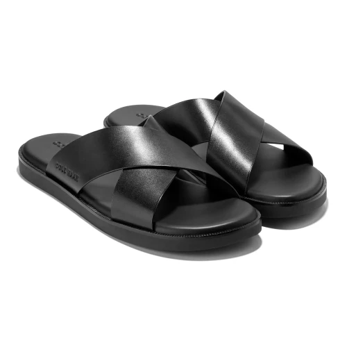 Cole Haan - Nantucket Cross Strap Sandal Black Black