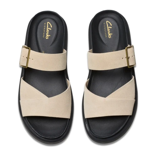 Clarks - Aristella Mule Ecru Suede