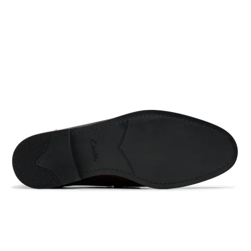 Clarks - Brandon Step Dark Brown Lea