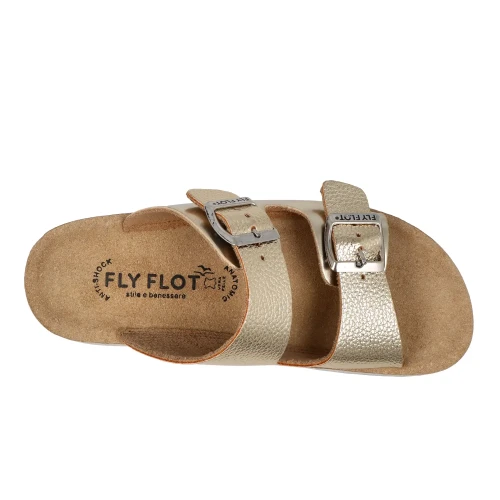 Fly Flot - Synthetic Woman Slipper Gold