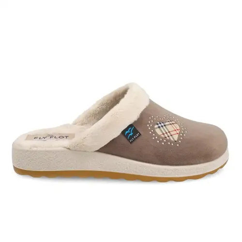 Fly Flot - Cloth Woman Slipper Taupe