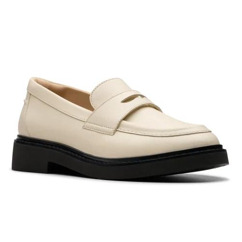 Clarks - Splend Edge Cream Leather