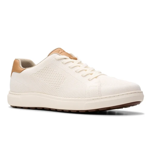Clarks - Mapstone Lace White Knit