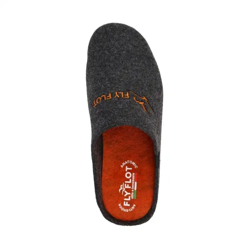 Fly Flot - Cloth Man Slipper Anthracite