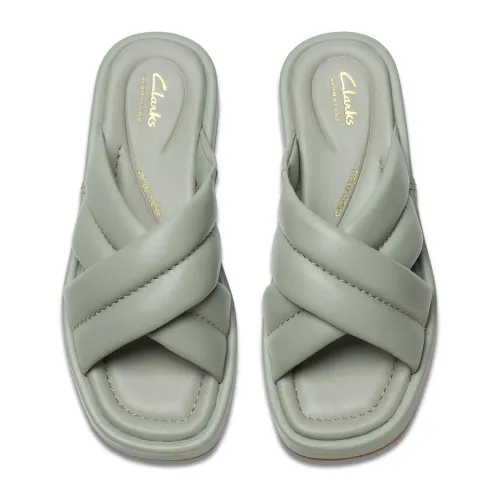 Clarks - Alda Glide Light Green Lea