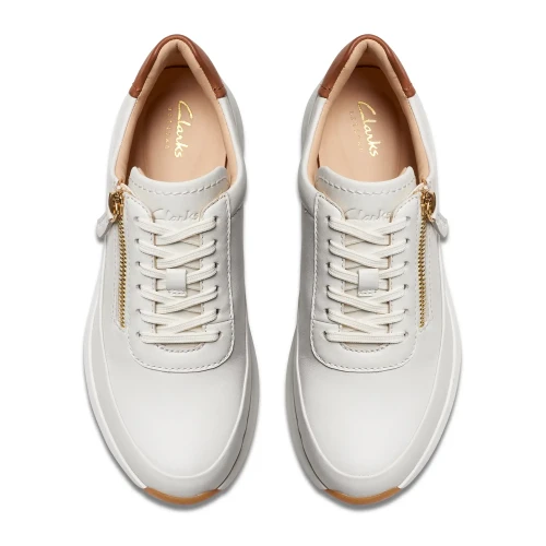 Clarks - Tivoli Zip Off White Lea