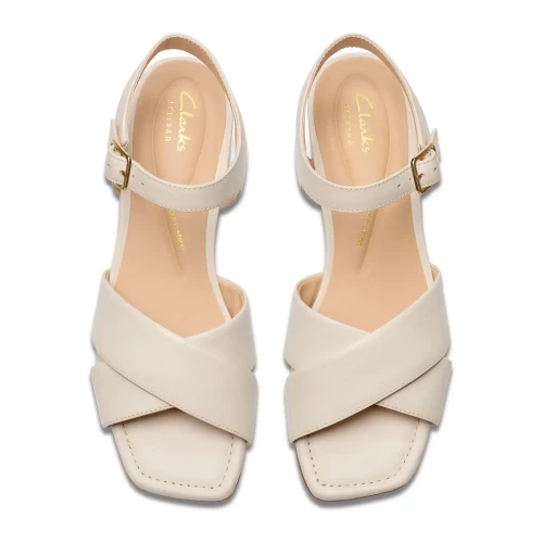 Clarks - Serina35 Cross Cream Leather