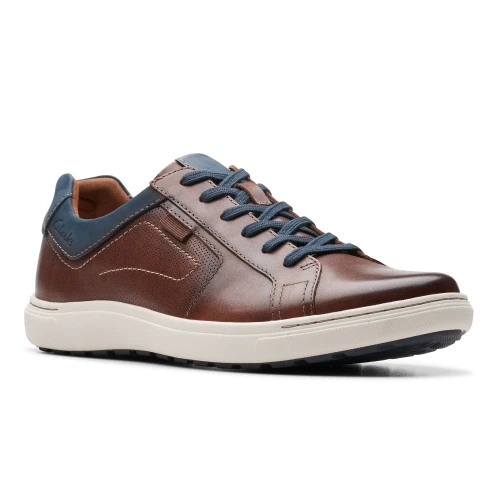 Clarks - Mapstone Lace Mahogany Leather