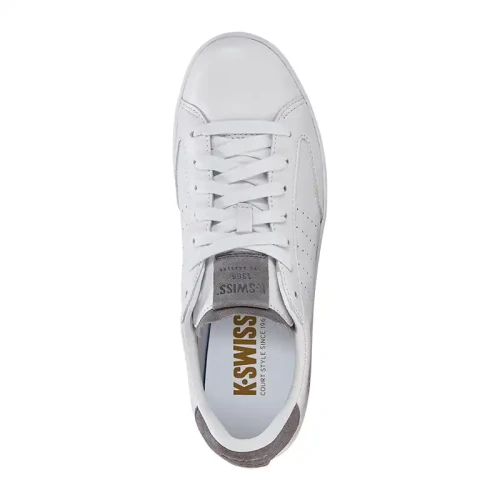 K-Swiss - Lozan  Klub Lth Wht/Wht/Charcoal Sd M