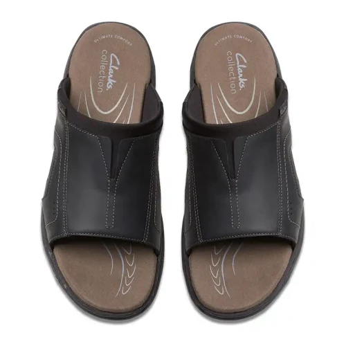 Clarks - Walkford Band Black Leather