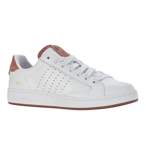 K-Swiss - Lozan  Klub Lth Wht/Wht/Lt Mhogny Sd M