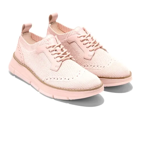 Cole Haan - Zerogrand Revel Stitchlite Oxfords Cameo Rose And Ivory Knit Leather Cameo Rose