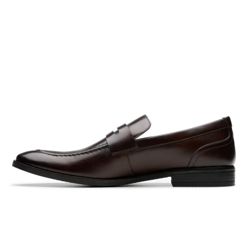 Clarks - Brandon Step Dark Brown Lea