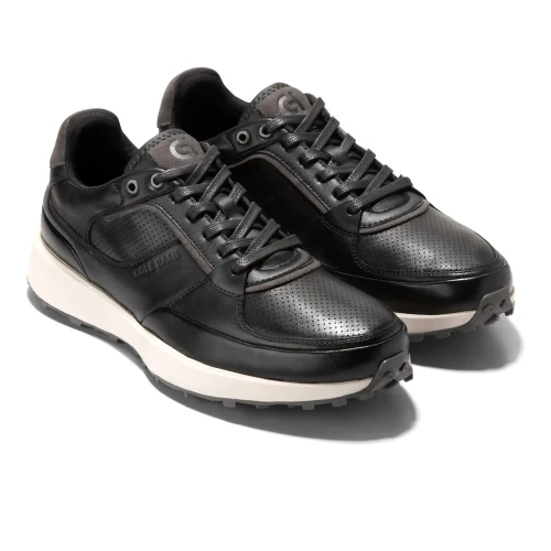 Cole Haan - Grand Crosscourt Downtown Sneakers Black   Pavement   Ivory