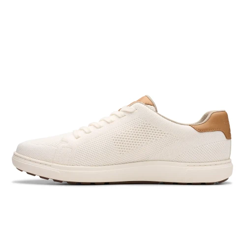 Clarks - Mapstone Lace White Knit