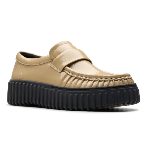 Clarks - Torhill Mocc Beige Patent