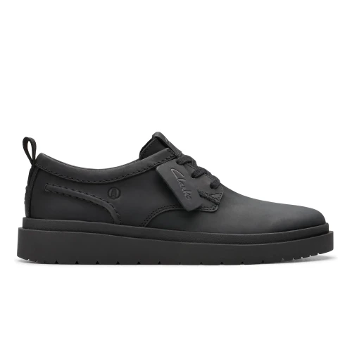 Clarks - Polden Lace Black Leather
