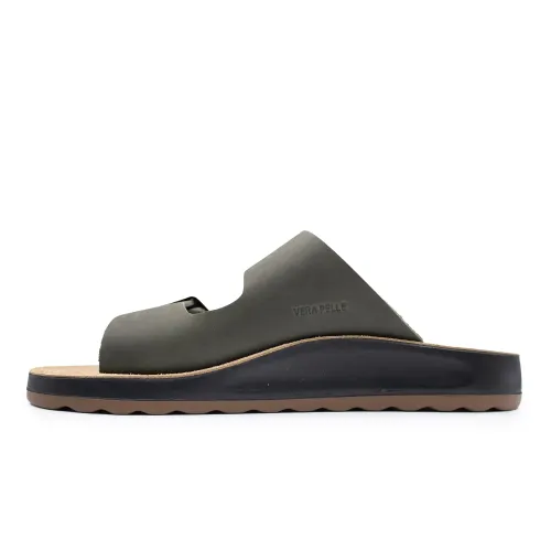 Fly Flot - Leather Man Slipper Greenfinch