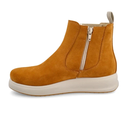 Fly Flot - Leather Woman Ankle Boot Tan