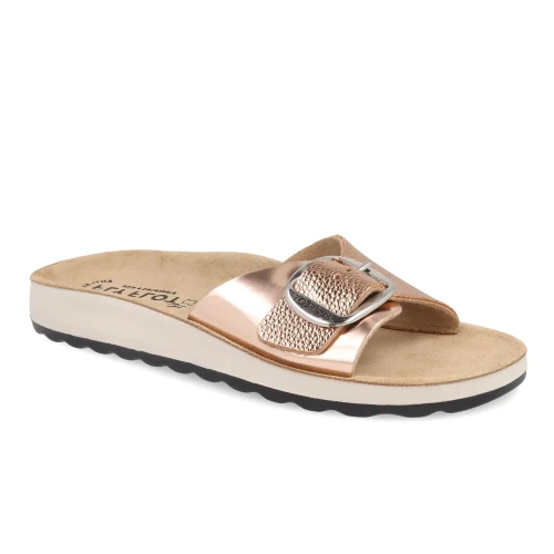 Fly Flot - Synthetic Woman Slipper Dark Gold