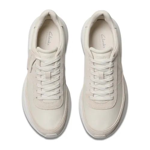 Clarks - Craft Pace White Leather