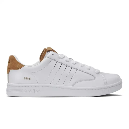 K-Swiss - Lozan  Klub Lth Wht/Wht/Brwnsgr Sd M