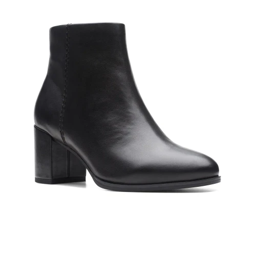 Clarks - Freva55 Zip Black Leather
