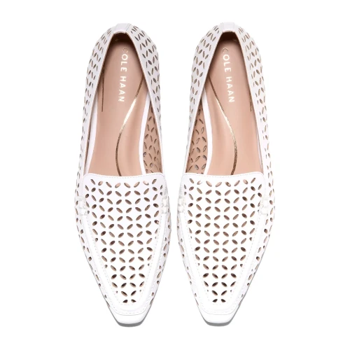 Cole Haan - Chantal Loafers White Perforated Ltr