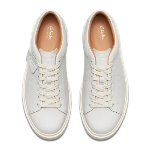 Clarks - Craft Swift White Leather