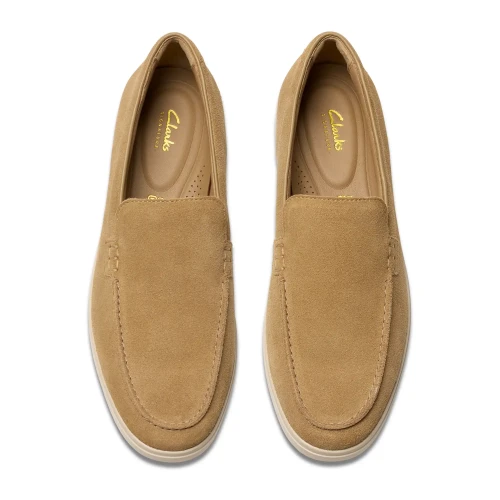 Clarks - Torford Easy Dark Sand Suede
