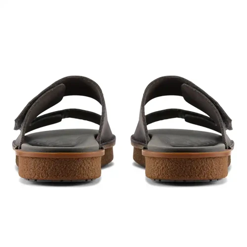 Clarks - Litton Strap Dark Grey Lea