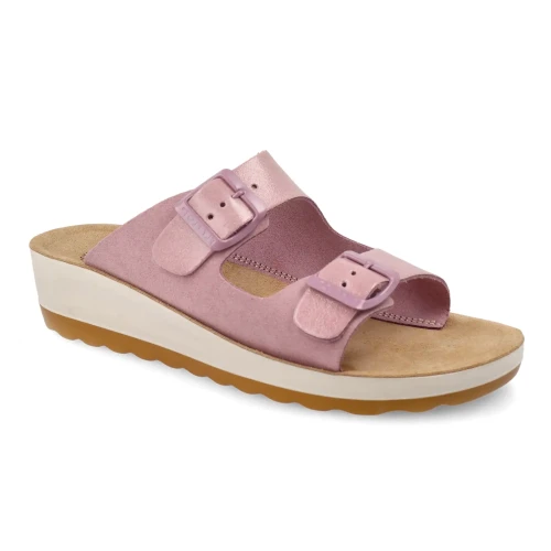 Fly Flot - Leather Woman Slipper Lilac