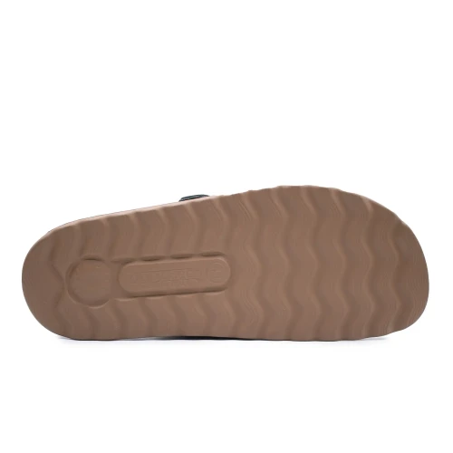 Fly Flot - Leather Man Slipper Black