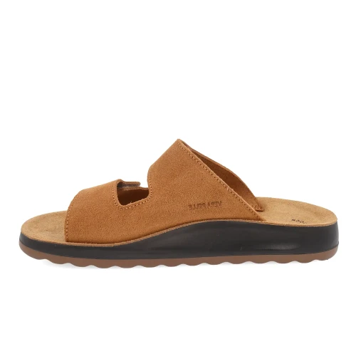 Fly Flot - Leather Man Slipper Tan