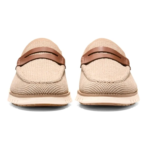Cole Haan - Zerogrand Remastered Stitchlite Loafers Sesame   Brit Tan   Ivory