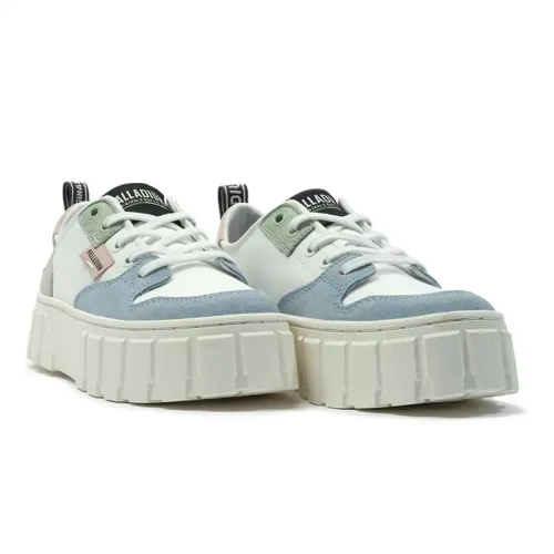 Palladium - Pallatower Lo Star White/Blue Fog M