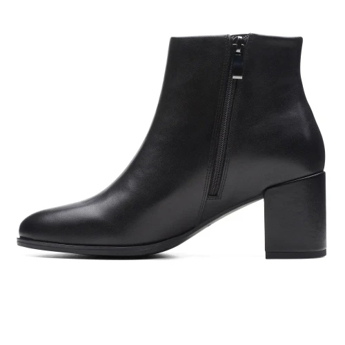 Clarks - Freva55 Zip Black Leather