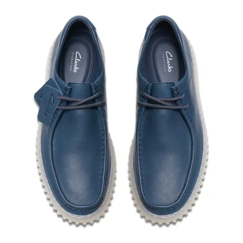Clarks - Torhill Lo Navy Leather