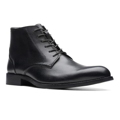 Clarks - Craftarlo Hi Black Leather