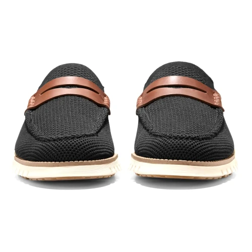 Cole Haan - Zerogrand Remastered Stitchlite Loafers Black  Brit Tan   Ivory