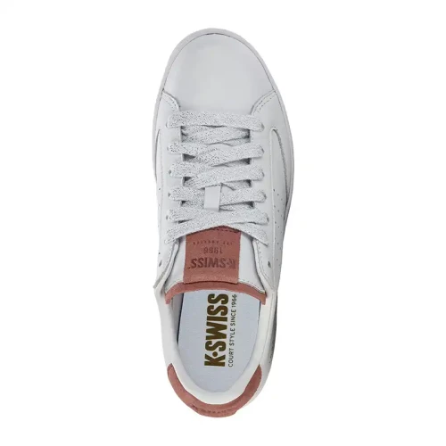 K-Swiss - Lozan  Klub Lth Wht/Wht/Lt Mhogny Sd M